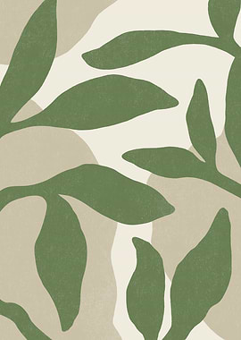 Abstract Botanical Pattern