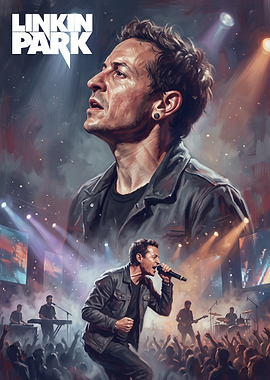 Linkin Park Chester Bennington Concert Art
