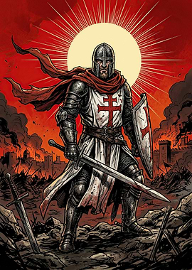 Templar Knight in Battle