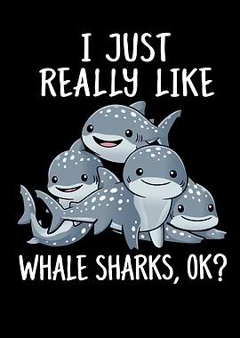 Cute Whale Sharks Saying I Like Them