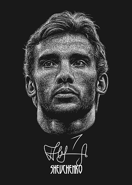 Andriy Shevchenko Scribble Art Style