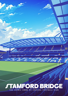 Stamford Bridge Stadium Poster