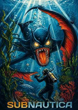 Subnautica Reaper Leviathan Underwater Encounter