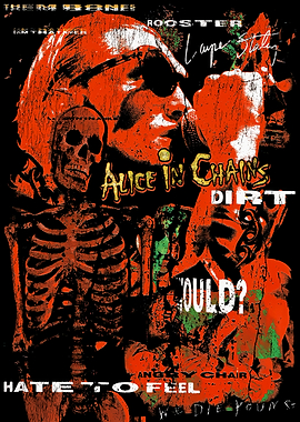 Alice in Chains Grunge Poster