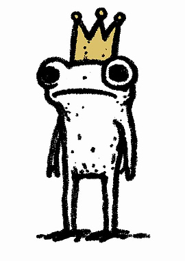 Frog King with Crown
