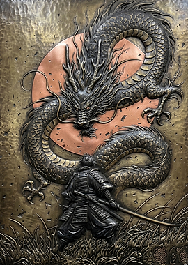 Samurai Confronts Dragon