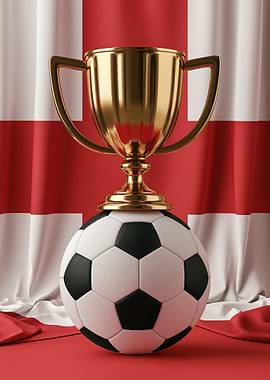 England Football Trophy and Ball