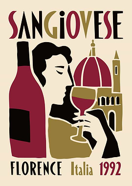 Sangiovese Wine Poster