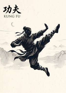 Kung Fu Master in Action