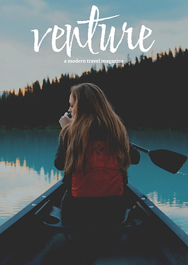 Woman kayaking on a lake