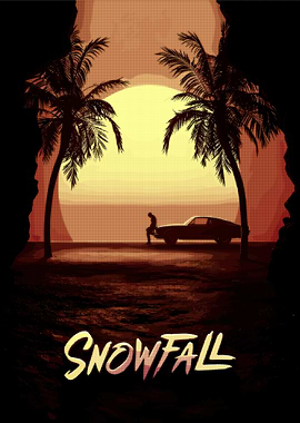 Snowfall TV Show Retro Poster