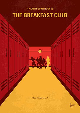 The Breakfast Club Minimalist Movie Poster