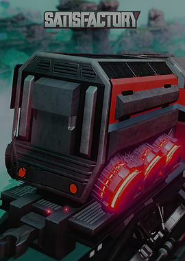 Satisfactory Game Industrial Train Locomotive