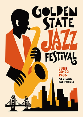 Golden State Jazz Festival 1986 Poster