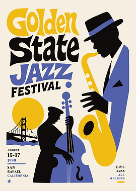 Golden State Jazz Festival Poster