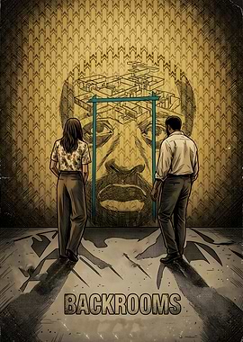 Backrooms Mystery Illustration