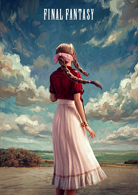 Aerith Gainsborough Final Fantasy VII Painterly Art