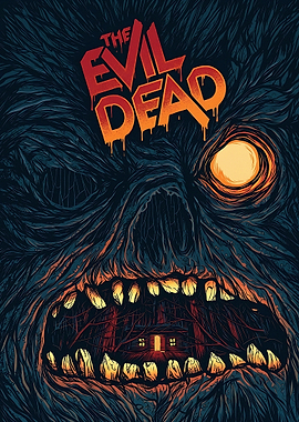 The Evil Dead Stylized Horror Poster