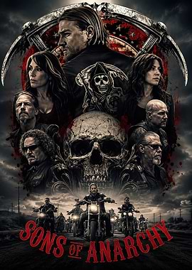 Sons of Anarchy Gritty TV Show Poster