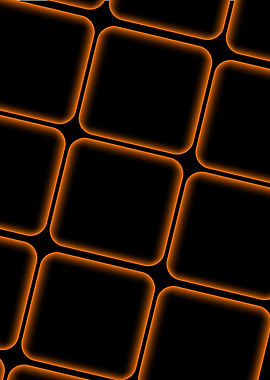 Neon Orange Cyber Grid