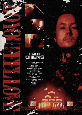 Bad Omens Tour 2026 Gritty Concert Poster