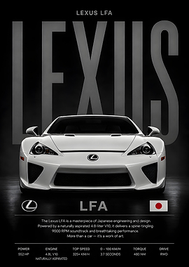 Lexus LFA, Car Poster