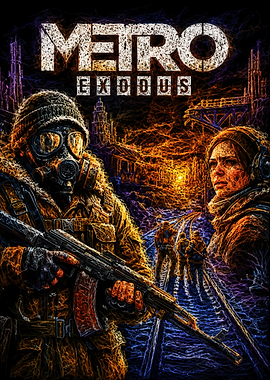 Metro Exodus Post-Apocalyptic Digital Art