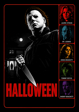 Michael Myers Halloween Movie Poster Art