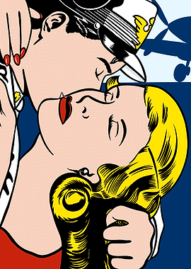 Roy Lichtenstein | The Kiss 1962