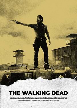 The Walking Dead Rick Grimes Prison Poster
