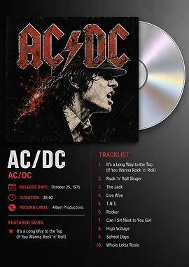 AC/DC High Voltage Album Poster