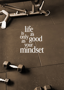 Mindset Quote Gym Motivation Poster