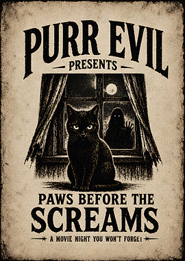 Purr Evil Paws Before The Screams Movie Poster