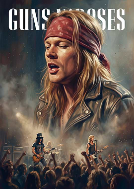 Guns N' Roses Concert Poster Art