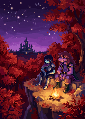 Kris and Susie by the Campfire
