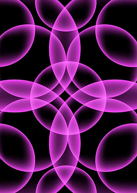 Neon Magenta Mandala