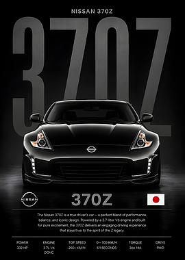 Nissan 370Z, Car Poster