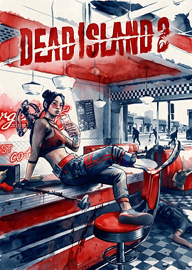 Dead Island 2 Amy Diner Illustration
