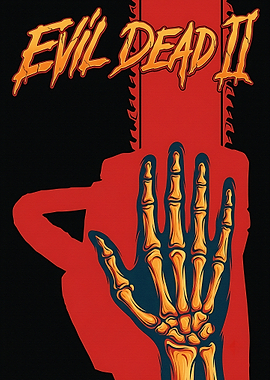 Evil Dead II Minimalist Movie Poster