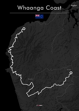 Whaanga Coast Rally Stage Map