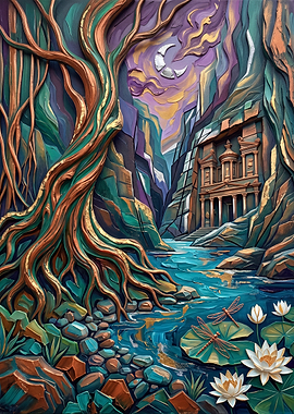 Petra Temple in Enchanted Forest