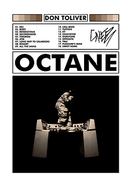 Don Toliver Octane Album Poster