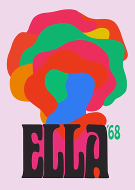 Ella 68 Retro Pop Art Poster