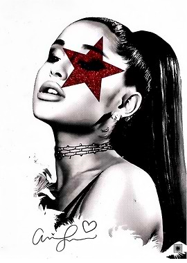 Ariana Grande Pop Art Portrait