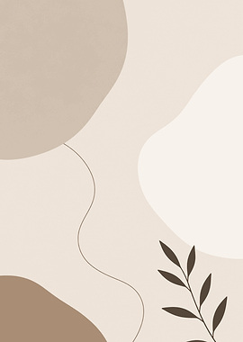 Minimalist Abstract Botanical Wall Art