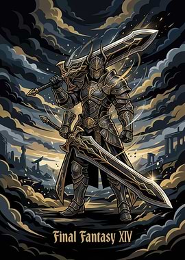 Final Fantasy XIV Dark Knight Warrior