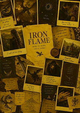 Iron Flame The Empyrean Series Collage