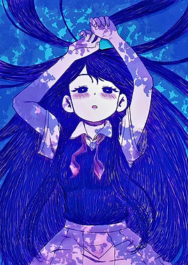 Mari from Omori in Blue