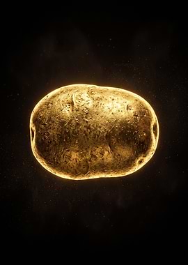Glowing Golden Potato