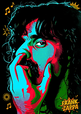Frank Zappa Pop Art Portrait